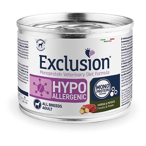 Exclusion diet formula hypoallergenic cavallo e patate