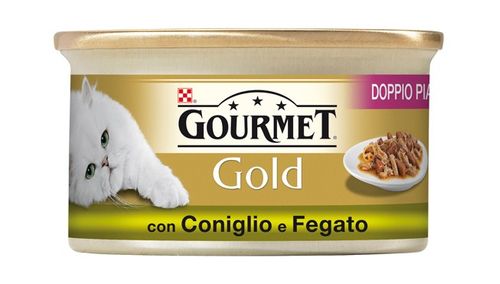 Gourmet gold doppio piacere con coniglio e fegato