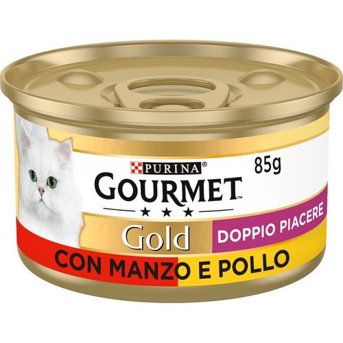 Gourmet gold doppio piacere con manzo e pollo