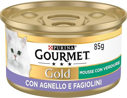Gourmet gold mousse con agnello e squisiti fagiolini