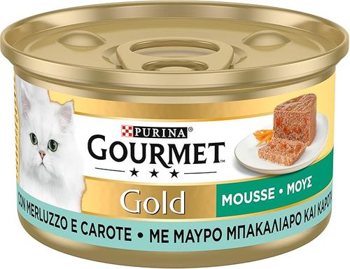 Gourmet gold mousse con merluzzo e delicate carote