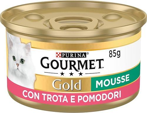 Gourmet gold mousse con trota e deliziosi pomodorini