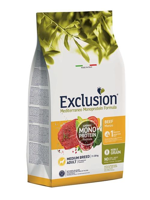 Exclusion mediterraneo adult medium breed manzo