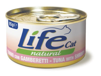 Life cat natural tonno con gamberetti