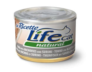 Life cat natural tonno con alicette e surimi