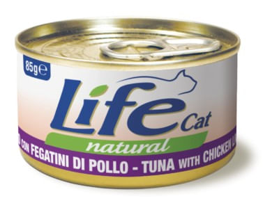 Life cat natural tonno con fegatini di pollo