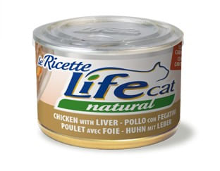 Life cat natural pollo con fegatini e carote