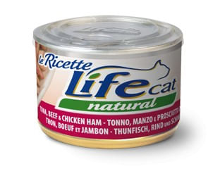 Life cat natural tonno manzo e prosciutto di pollo