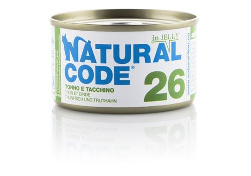 Natural code 26 gatto tonno e tacchino soft jelly