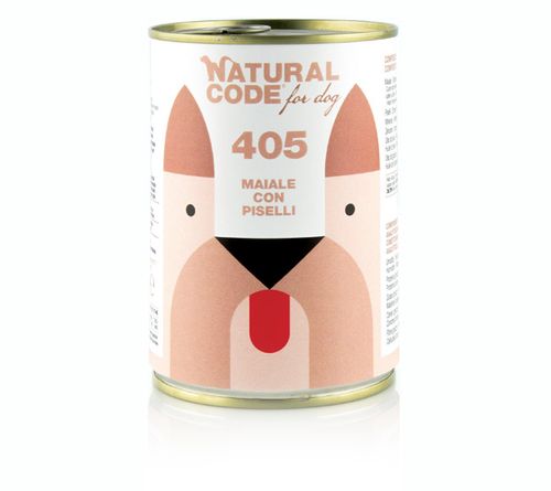 Natural code 405 cane maiale con piselli