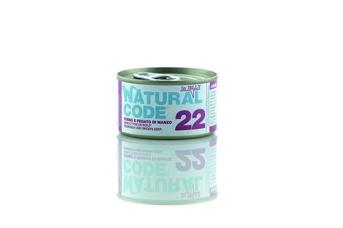 Natural code 22 gatto tonno e fegato di manzo soft jelly
