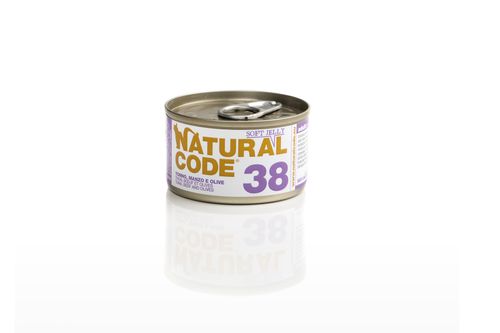 Natural code 38 gatto tonno manzo e olive soft jelly