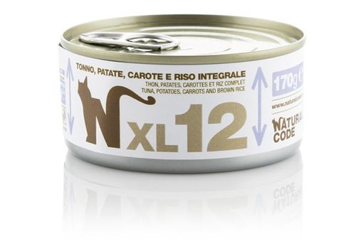 Natural code xl 12 gatto tonno patate carore e riso integrale