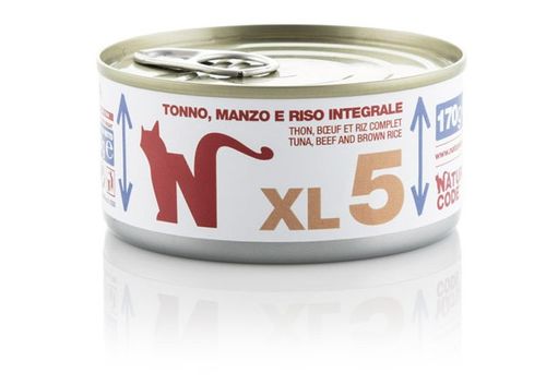 Natural code xl 5 gatto tonno manzo e riso integrale