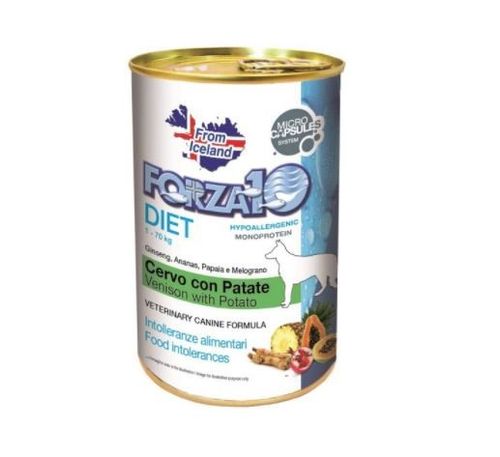 Forza 10 cane diet cervo con patate