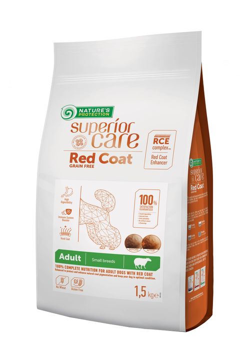 Nature's Protection Superior Care red coat small agnello