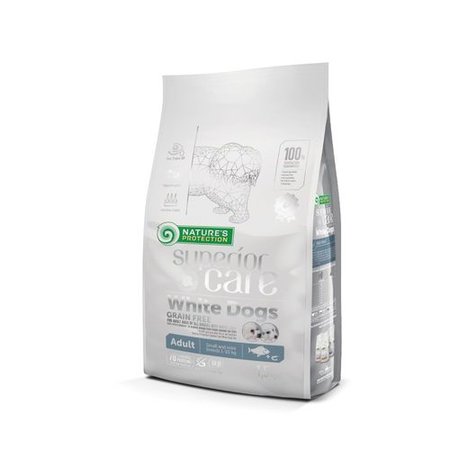 Nature's Protection Superior Care white dogs small pesce bianco