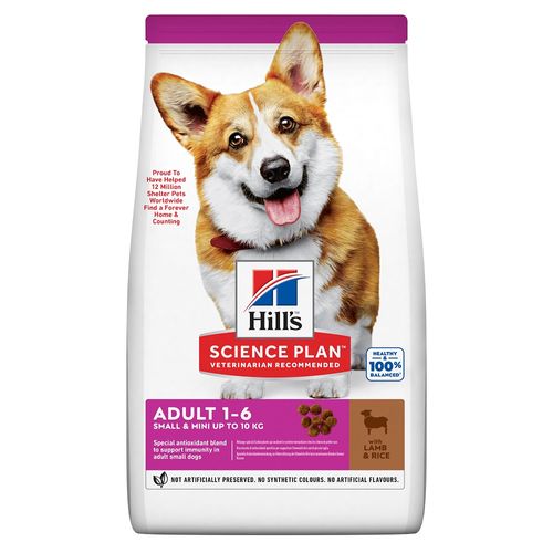 Hill's Science Plan Small & Mini Adult Alimento per Cani con Agnello e Riso
