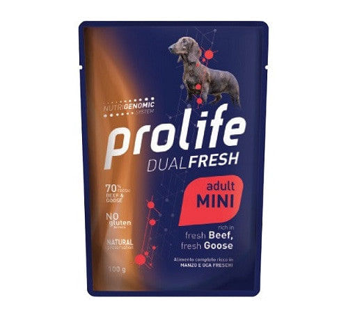 Prolife - Per Cani W Busta Dual Fresh Manzo & Oca