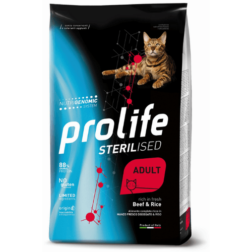 Prolife - Per Gatti Sterilised Manzo & Riso