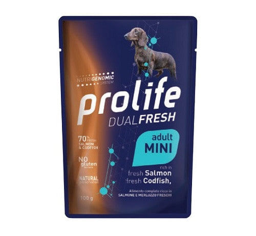 Prolife - Per Cani W Busta DualFresh Salmone & Merluzzo