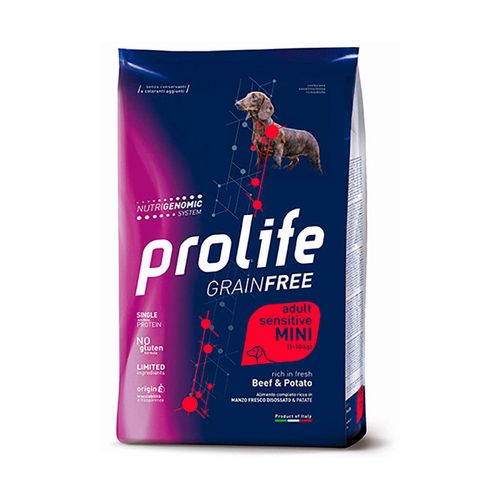 Prolife - Per Cani Grain Free Sensitive Manzo & Patate Mini