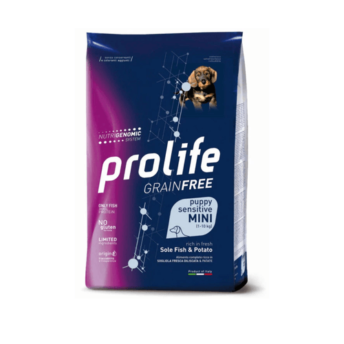Prolife - Per Cani Grain Free  Sensitive Puppy Sogliola & Patate Mini