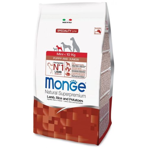 MONGE Puppy & Junior Mini Agnello Crocchette per Cucciolo