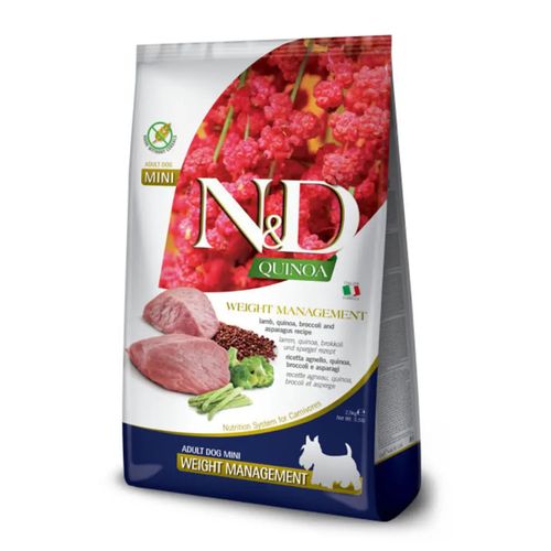 Farmina N&D Quinoa Weight Management Agnello cane adult mini