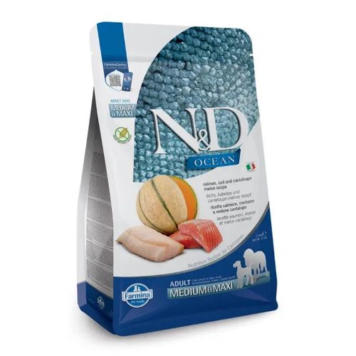 Farmina N&D Ocean Salmone, Merluzzo & Cantalupo cane adult